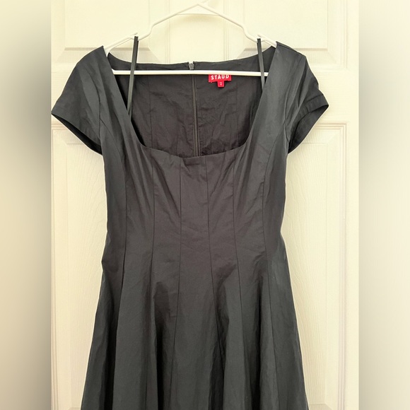 STAUD Short Sleeve Wells Maxi Dress Sz 12 - Picture 5 of 11